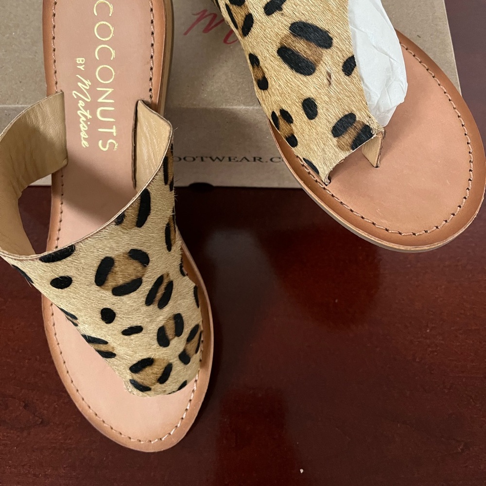 Nib - Cocunuts By Matisse “Whitney”Leopard Print … - image 2
